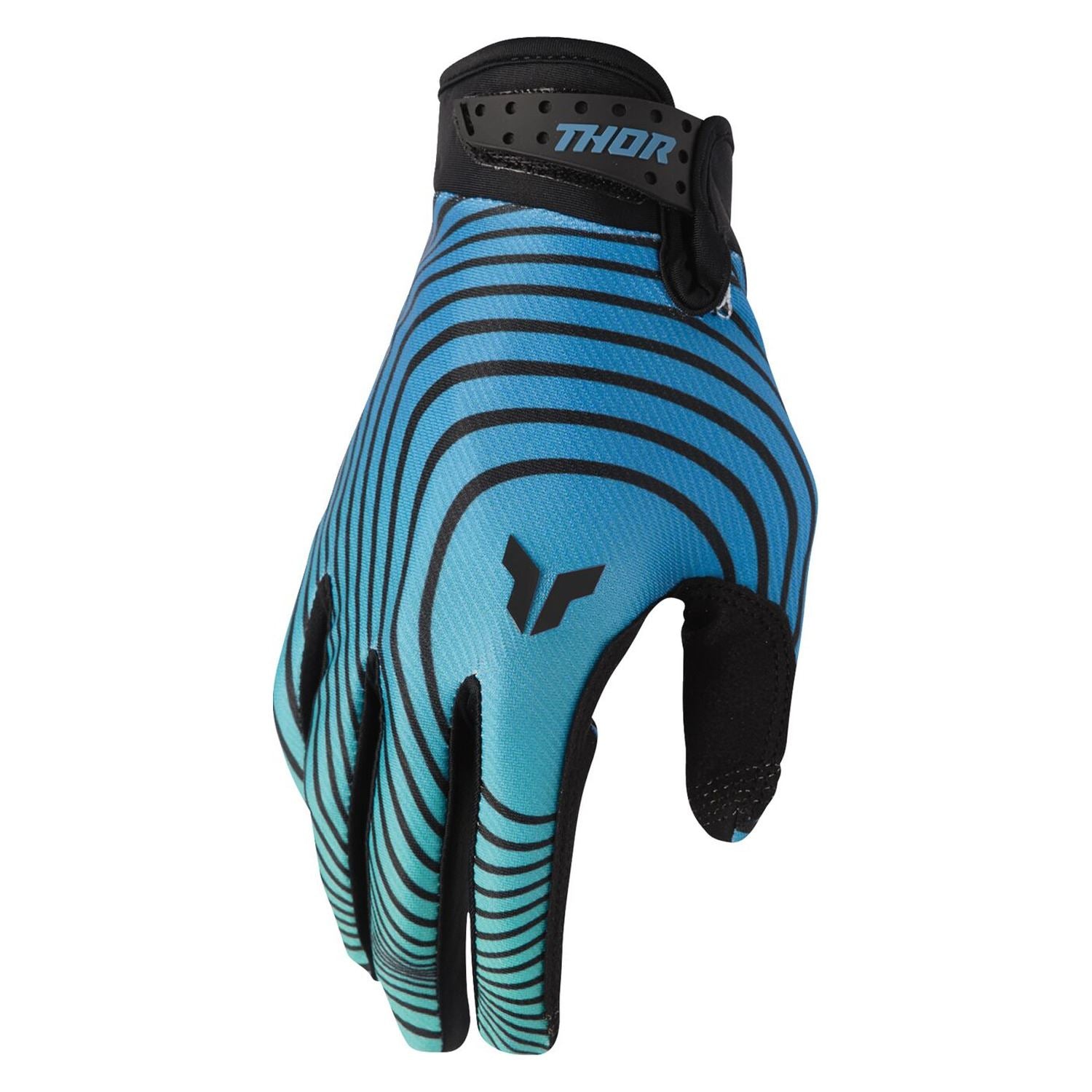 Thor 2026 Launchmode Identity Teal Black MX Gloves